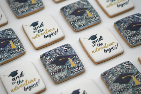 Graduation Grad Cap Custom Cookies