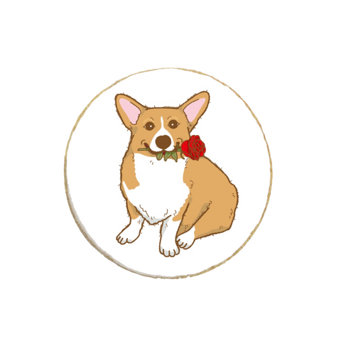 “Corgi” Valentine's Day Custom Cookies