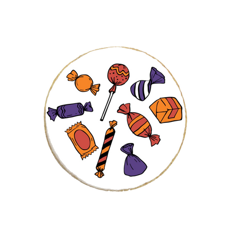 Halloween “Candies” Round Custom Cookies