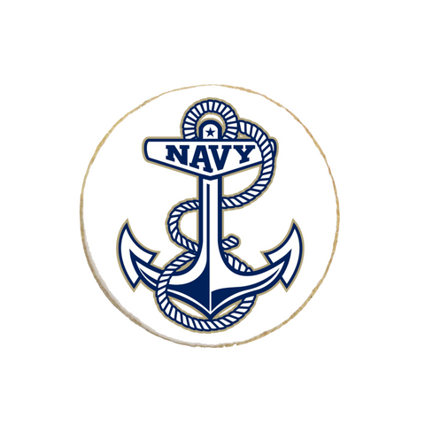 Navy Academy Graduation Cookies - Modern Bite