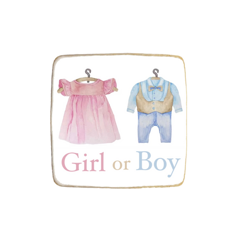 Gender Reveal Custom Cookies