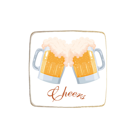 Beer Themed Birthday Custom Cookies