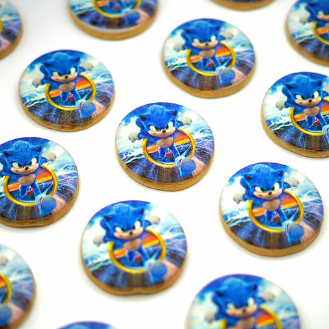 Sonic Birthday Custom Cookies