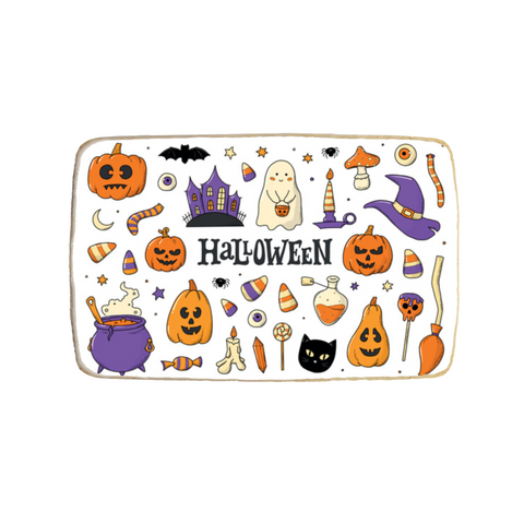 Halloween Rectangular Custom Cookies