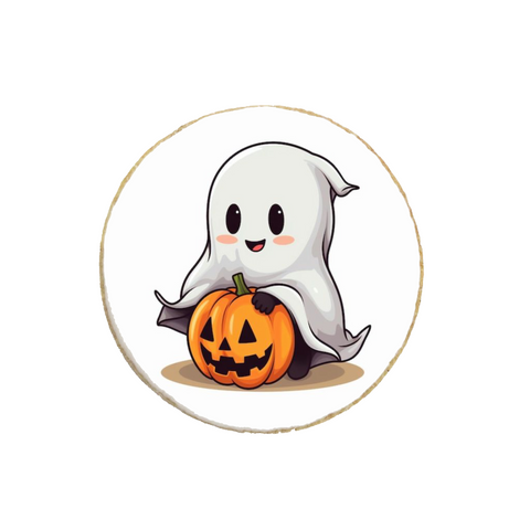 Halloween “Ghost and Pumpkin” Custom Cookies