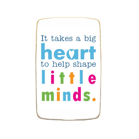 "Big Heart" Teacher Appreciation Custom Cookies