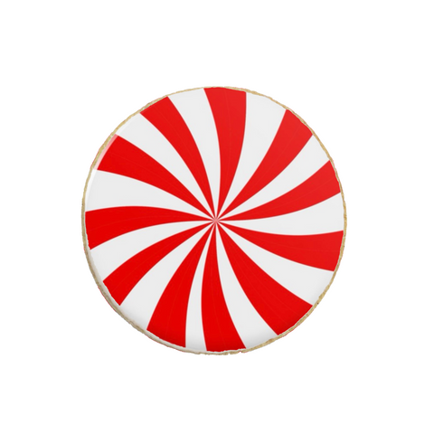 Round "Sugar Cane" Custom Cookies