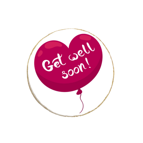 Get Well Soon “Balloon” Custom Cookies