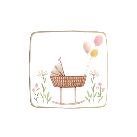 Welcome Baby Custom Cookies