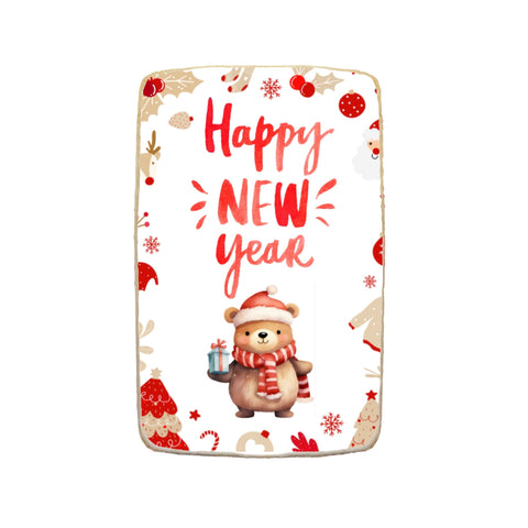 "Happy New Year" Rectangular Custom Cookies