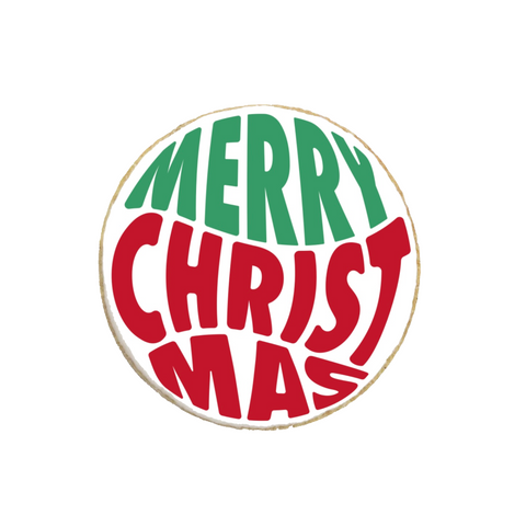 "Merry Christmas" Holiday Custom Cookies