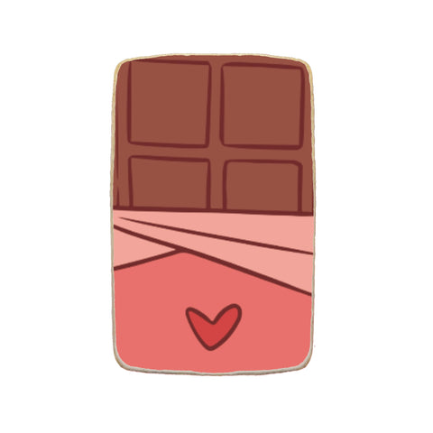“Chocolate Bar” Valentine's Day Custom Cookies