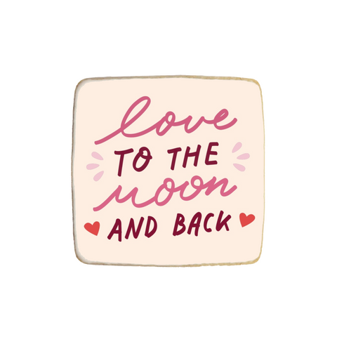 "Love You" Valentine's Day Custom Cookies