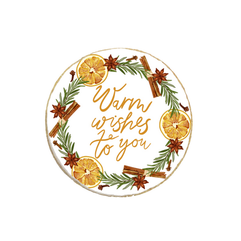 "Warm Wishes to You" Christmas & New Year Custom Cookies