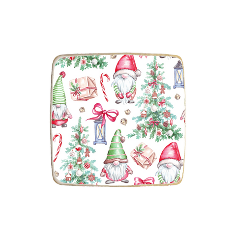 "Gnomes" Pattern Christmas & New Year Custom Cookies