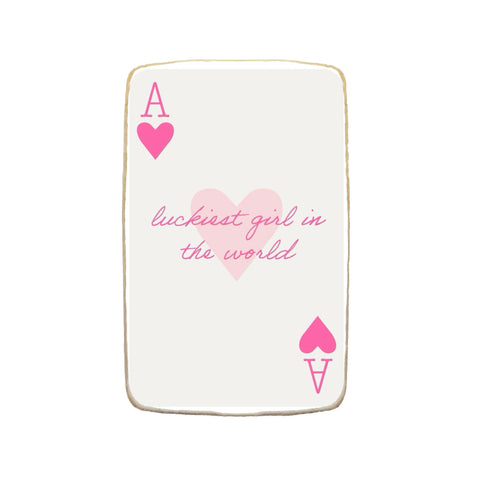"Luckiest Girl" Valentine's Day Custom Cookies