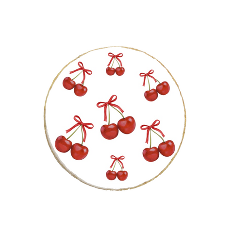 She's the Cherry on Top Baby Shower Custom Cookies