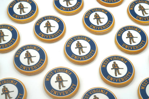 West Virginia University Graduation Cookies