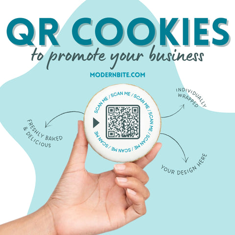 Custom QR Code Cookies | Upload Your Image - Modern Bite