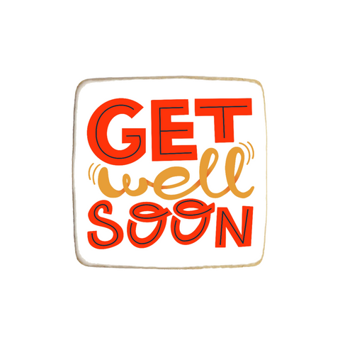 Get Well Soon Themed Custom Cookies