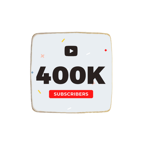 "Youtube 100k, 200k, 300k+ Subscribers" Custom Celebration Cookies