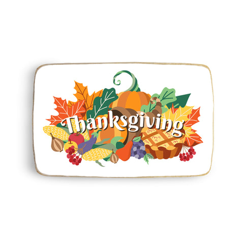 Rectangular Thanksgiving Cookie (Dozen) - Modern Bite