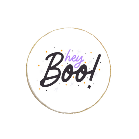 “Hey Boo!" Halloween  Custom Cookies