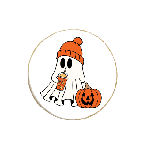 “Fall Ghost" Halloween  Custom Cookies