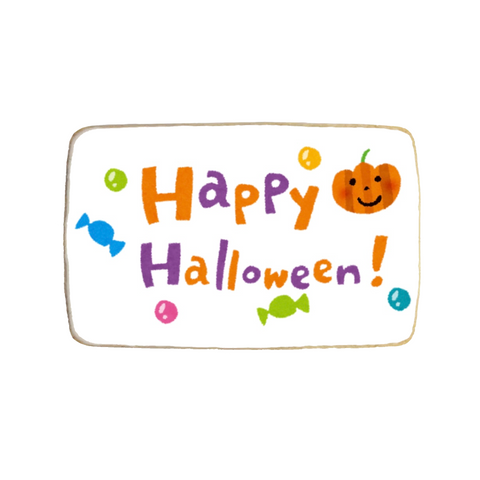 “Happy Halloween” Trick or Treat Custom Cookies