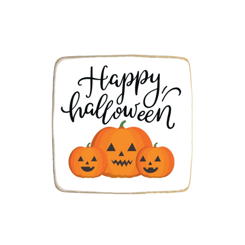 Happy Halloween “Pumpkin" Custom Cookies