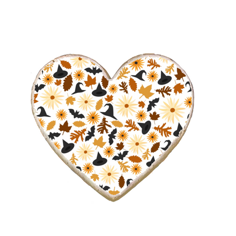 Halloween Heart Shaped Custom Cookies