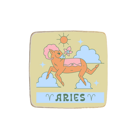"Aries" Zodiac Themed Custom Cookies