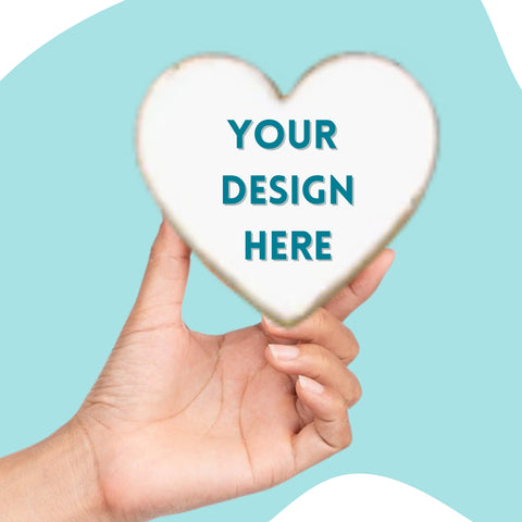 Heart Shaped Custom Cookies | Upload Your Image