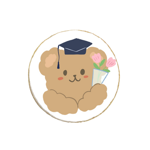 "Bear" Graduation Custom Cookies