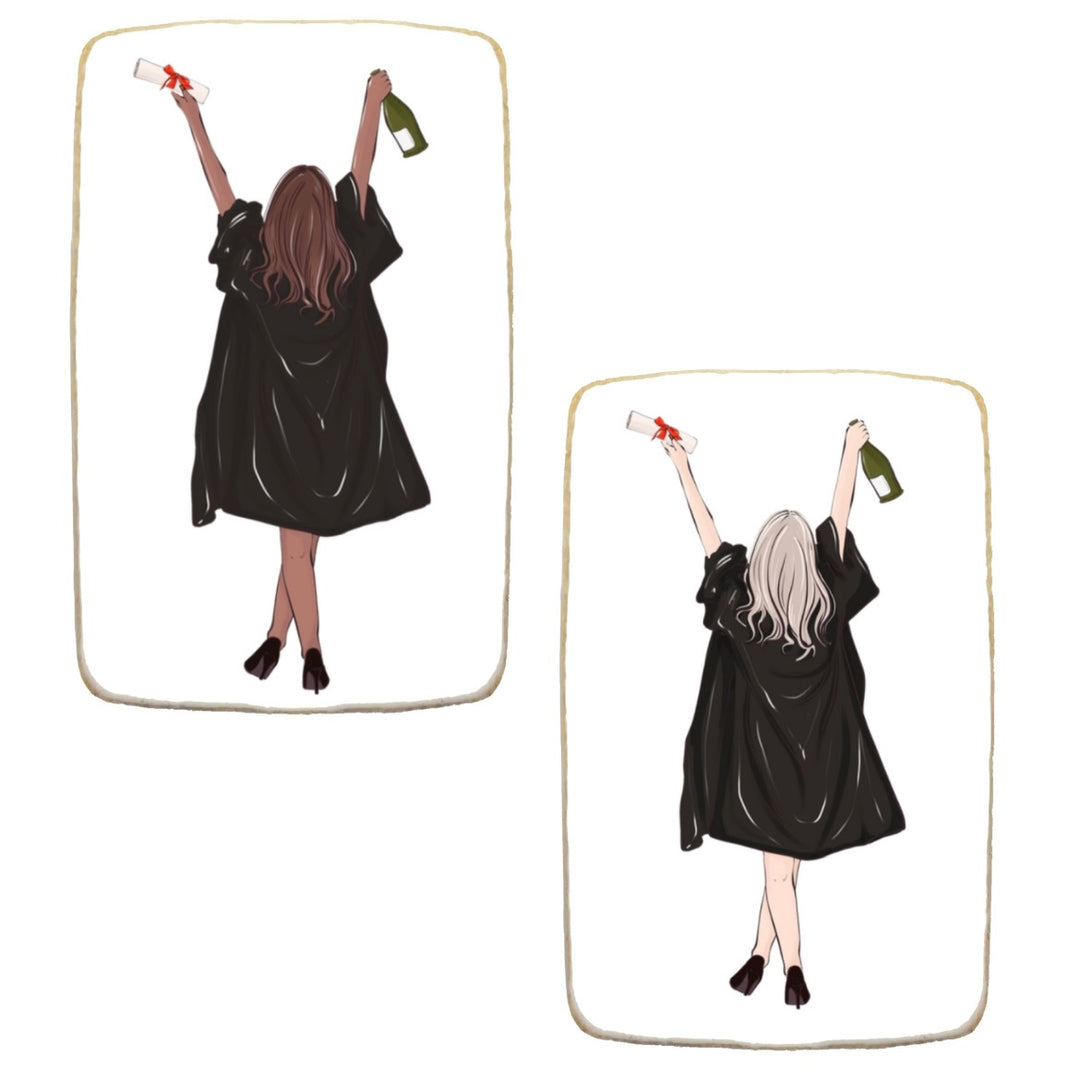 "Bubbly Celebration" Graduation Custom Cookies - Modern Bite