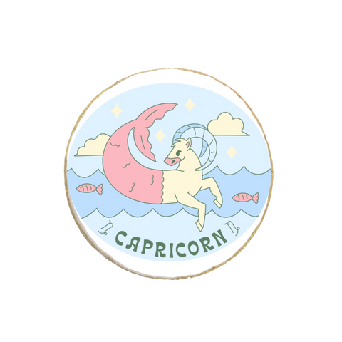 "Capricorn" Zodiac Themed Custom Cookies