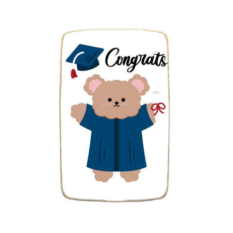 Congrats "Bear" Graduation Custom Cookies