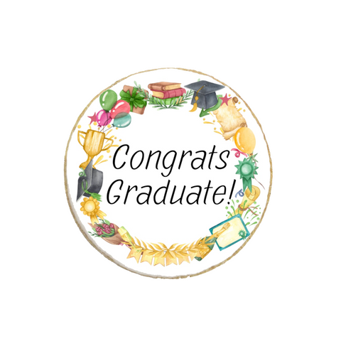 "Congrats Graduate" Graduation Custom Cookies