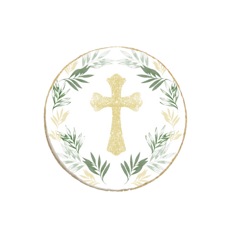 "Cross" Baptism Custom Cookies