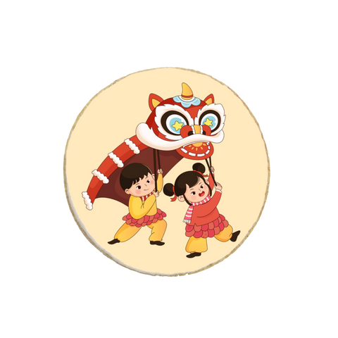 “Dragon and Kids” Chinese New Year Custom Cookies