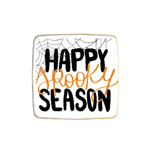 “Happy Spooky Season" Halloween Custom Cookies
