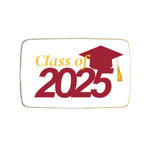 Graduation Cookies "Class of 2025" | Choose Your Color - Modern Bite