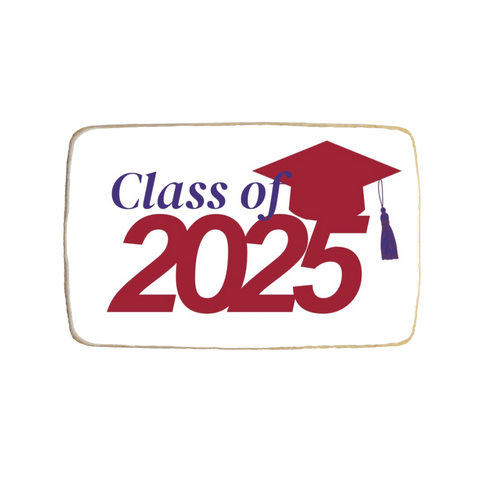 Graduation Cookies "Class of 2025" | Choose Your Color - Modern Bite