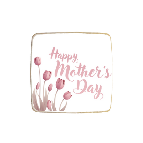 Happy Mother's Day "Tulips" Custom Cookies