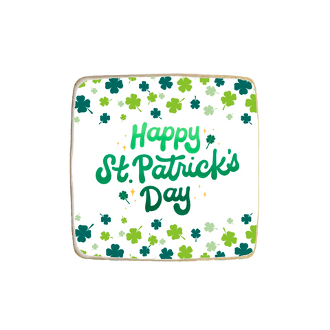 Happy St. Patrick’s Day Custom Cookies