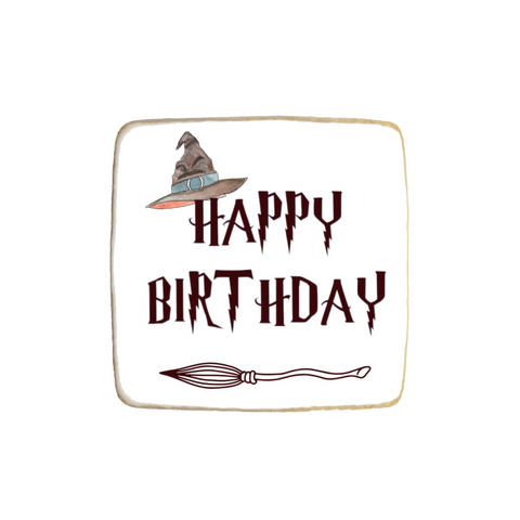 Harry Potter Birthday Custom Cookies