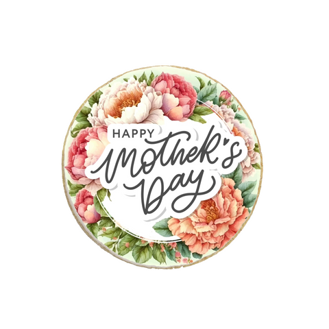 Mother's Day Round Custom Cookies - Modern Bite