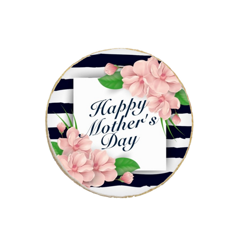 Mother's Day Round Custom Cookies - Modern Bite