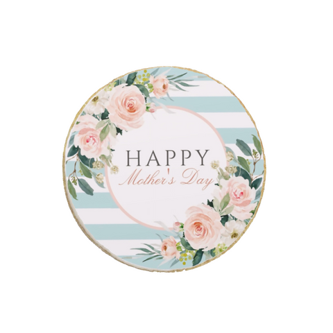 Mother's Day Round Custom Cookies - Modern Bite