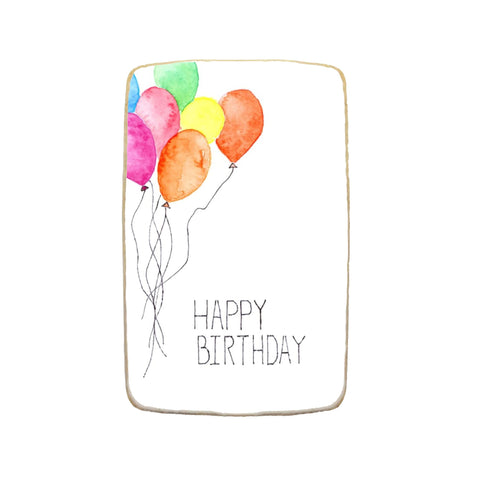 Birthday Rectangular Custom Cookies - Modern Bite